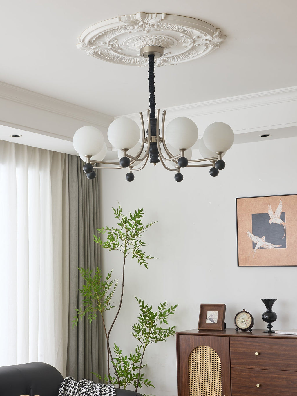 Rimara Wood Chandelier-Moonnatur