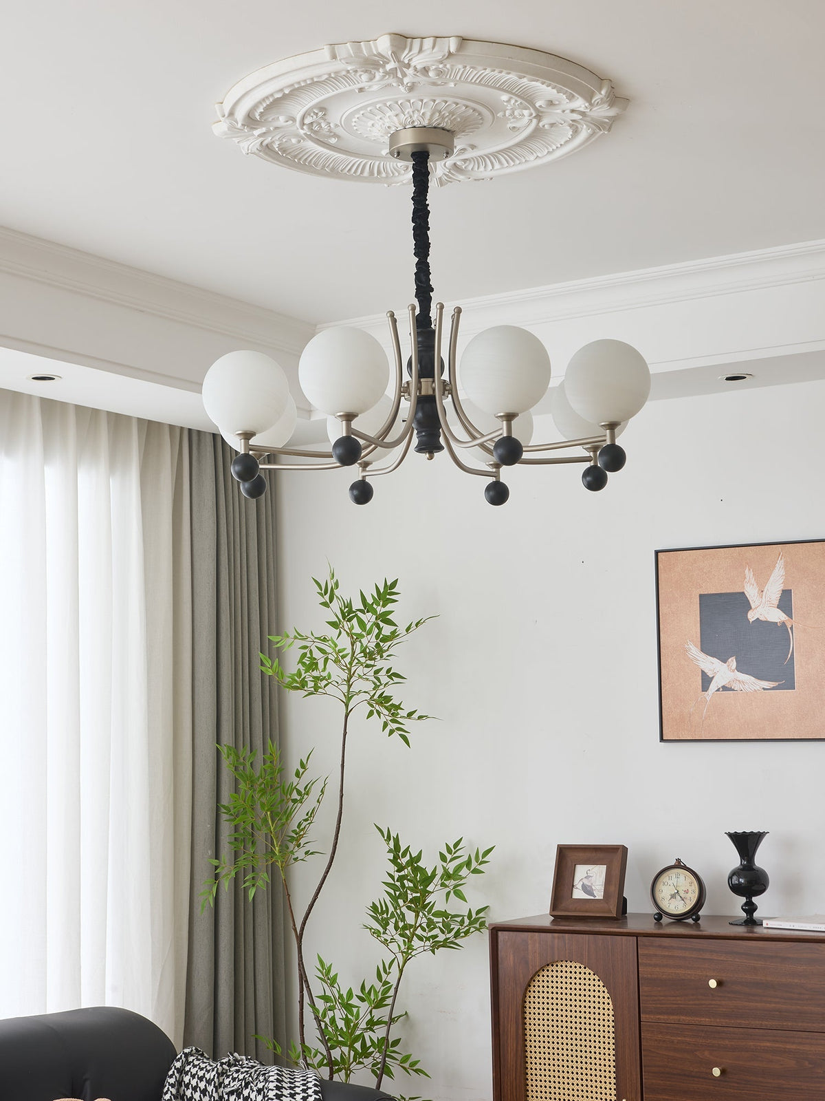 Rimara Wood Chandelier-Moonnatur