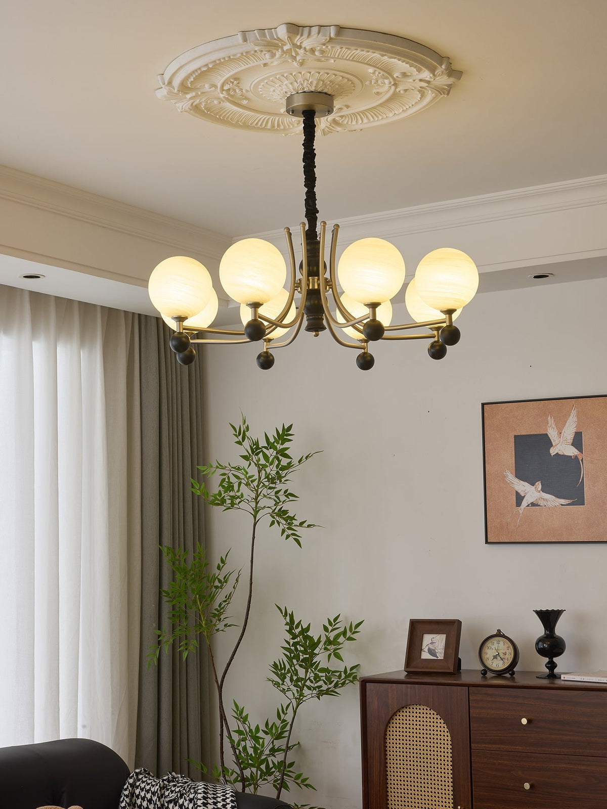 Rimara Wood Chandelier-Moonnatur