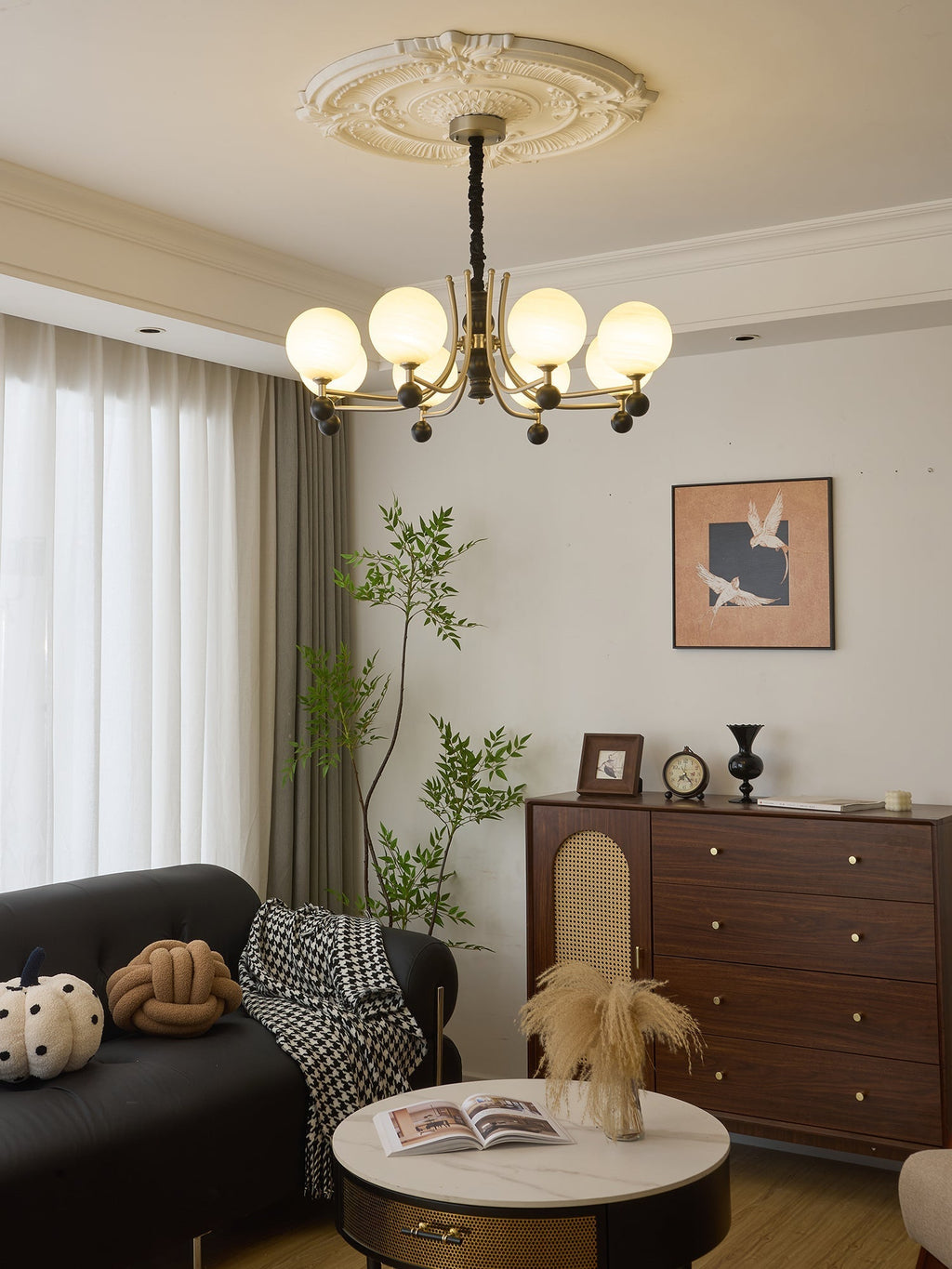 Rimara Wood Chandelier-Moonnatur