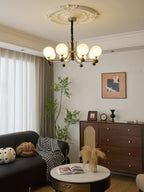 Rimara Wood Chandelier-Moonnatur
