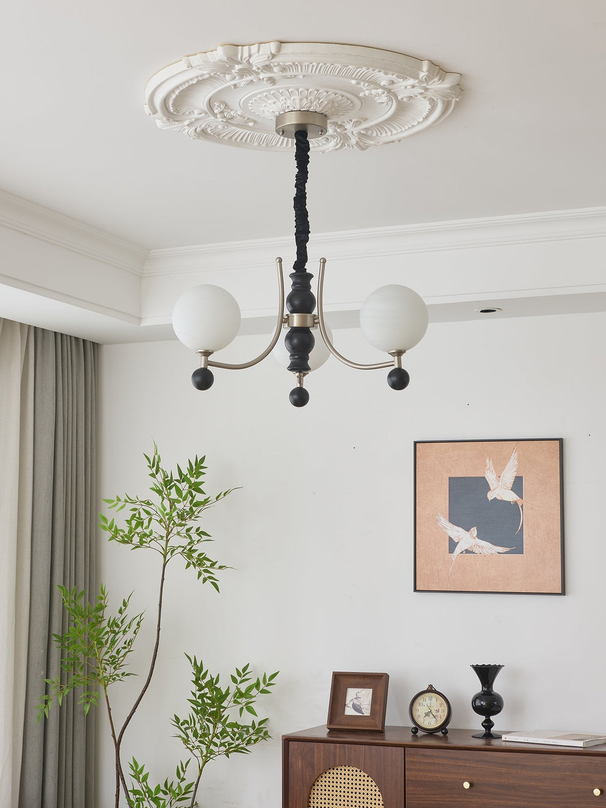 Rimara Wood Chandelier-Moonnatur