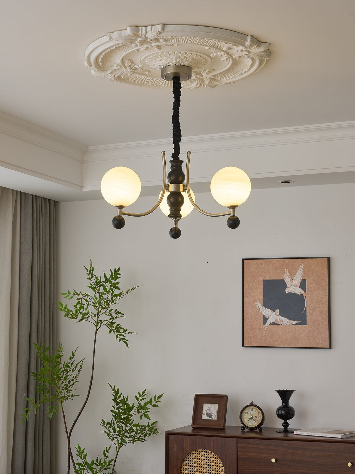 Rimara Wood Chandelier-Moonnatur