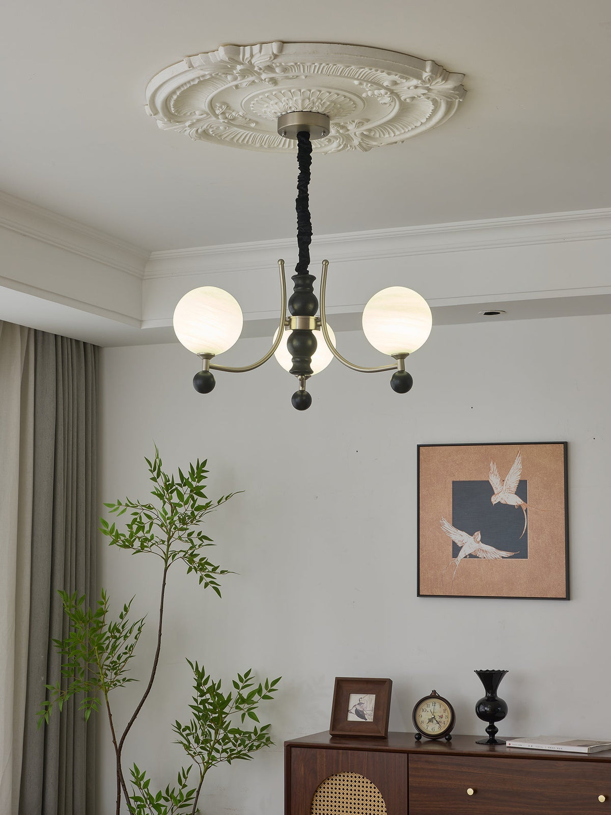 Rimara Wood Chandelier-Moonnatur