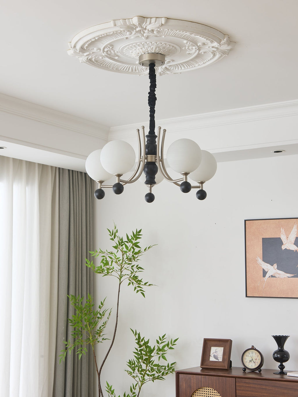 Rimara Wood Chandelier-Moonnatur