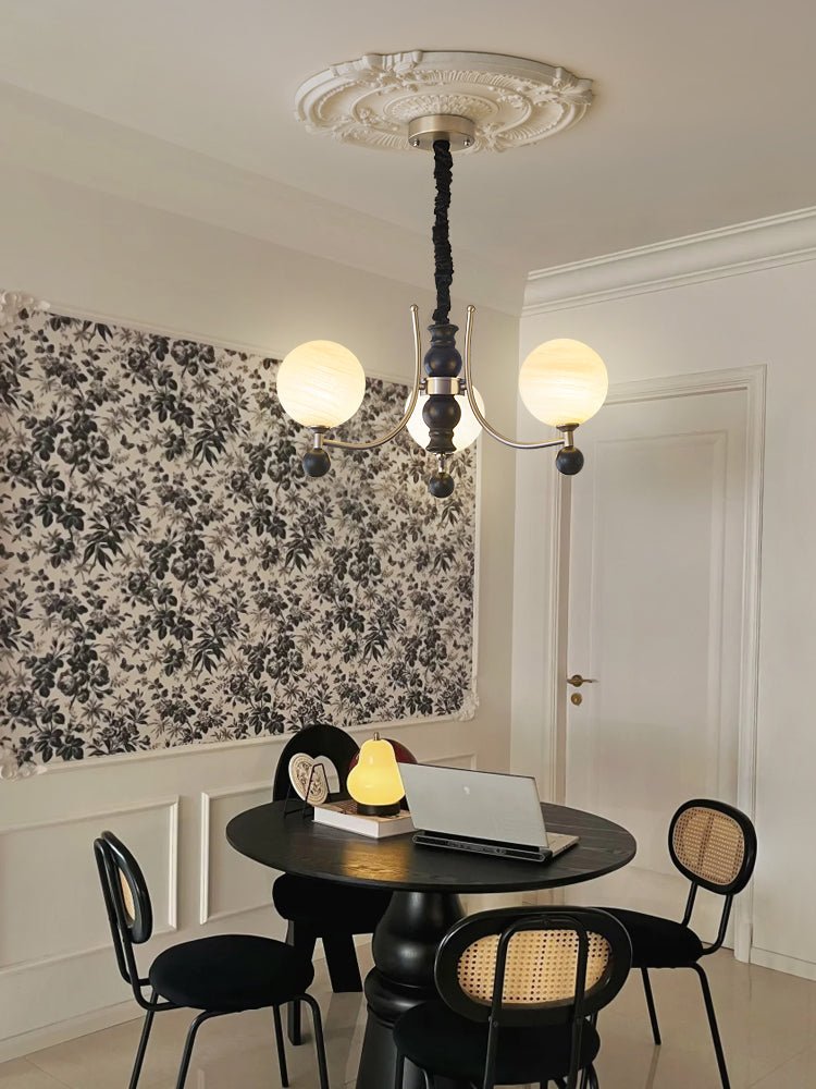 Rimara Wood Chandelier-Moonnatur
