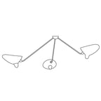 Everiel Aluminium Ceiling Light-Moonnatur