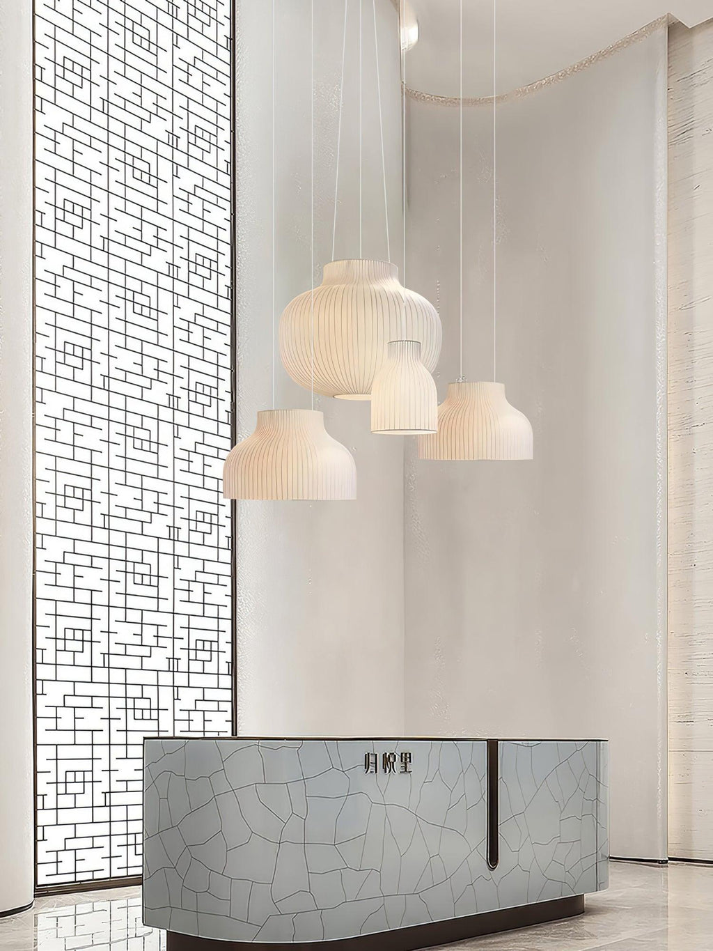 Brenenna Silk Pendant Light-Moonnatur