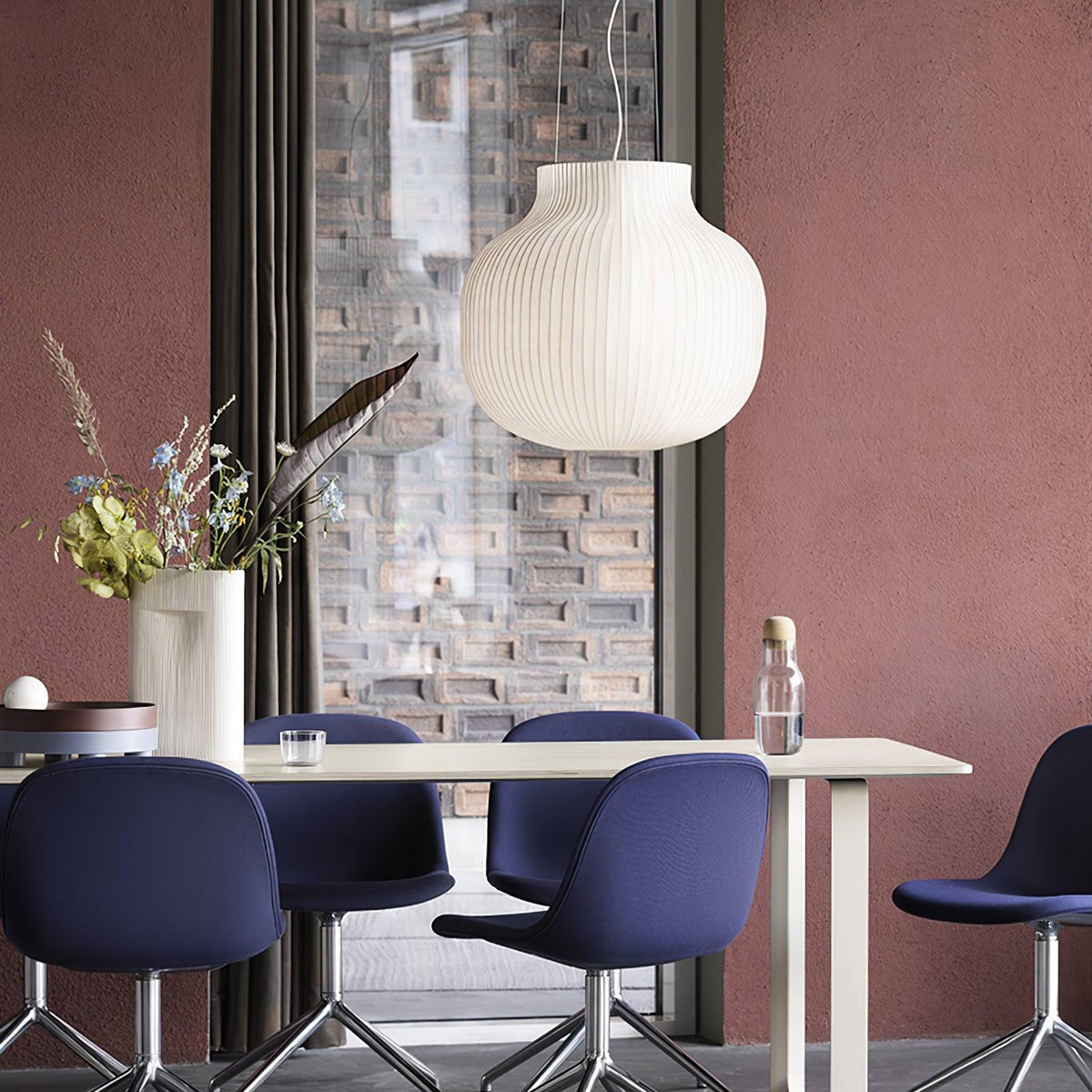 Brenenna Silk Pendant Light-Moonnatur