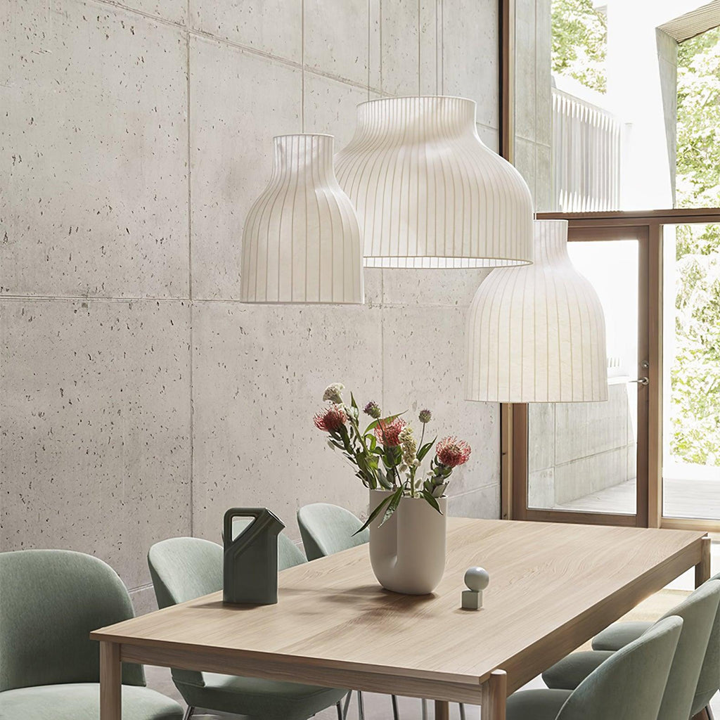 Brenenna Silk Pendant Light-Moonnatur