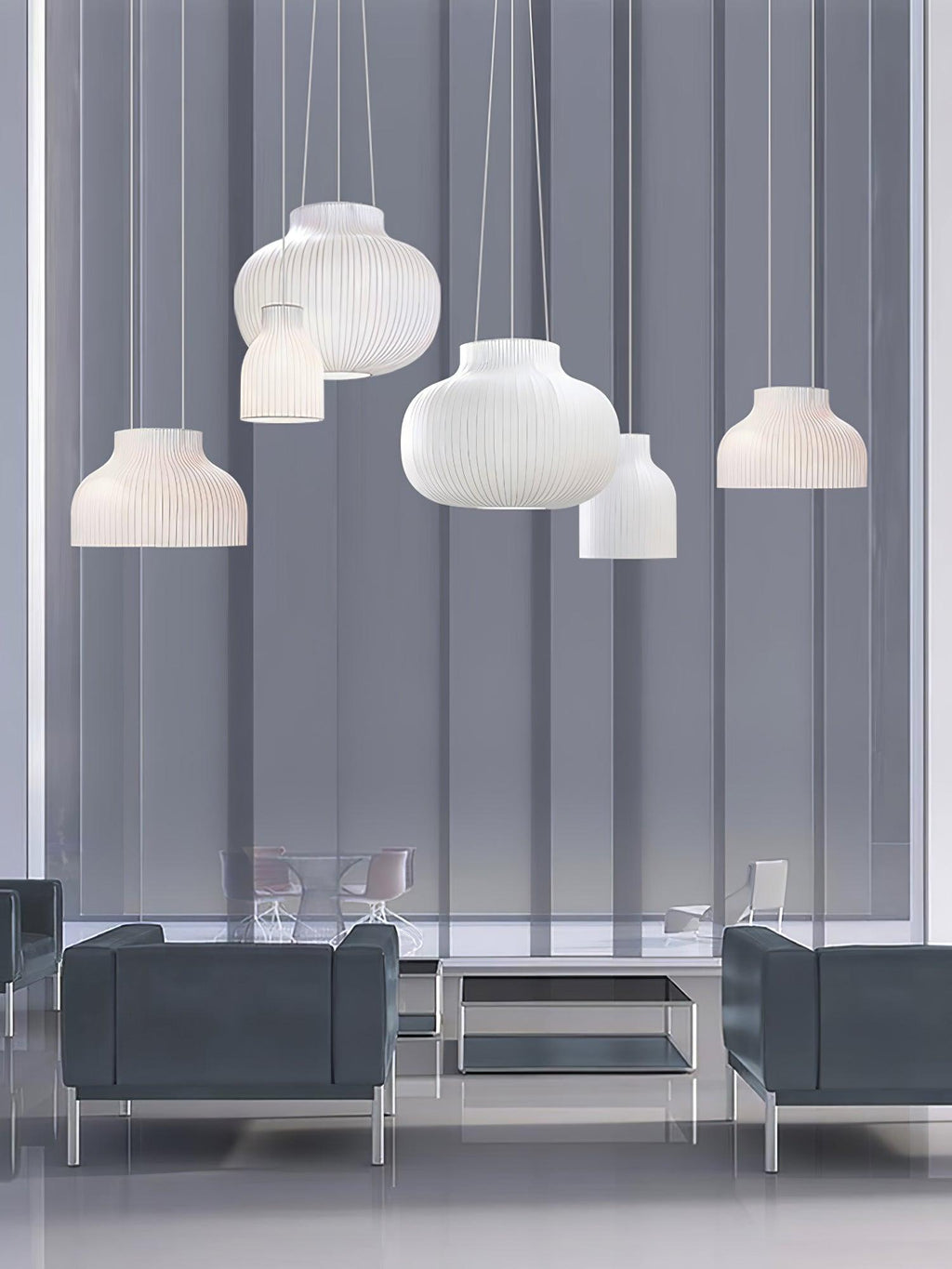 Brenenna Silk Pendant Light-Moonnatur