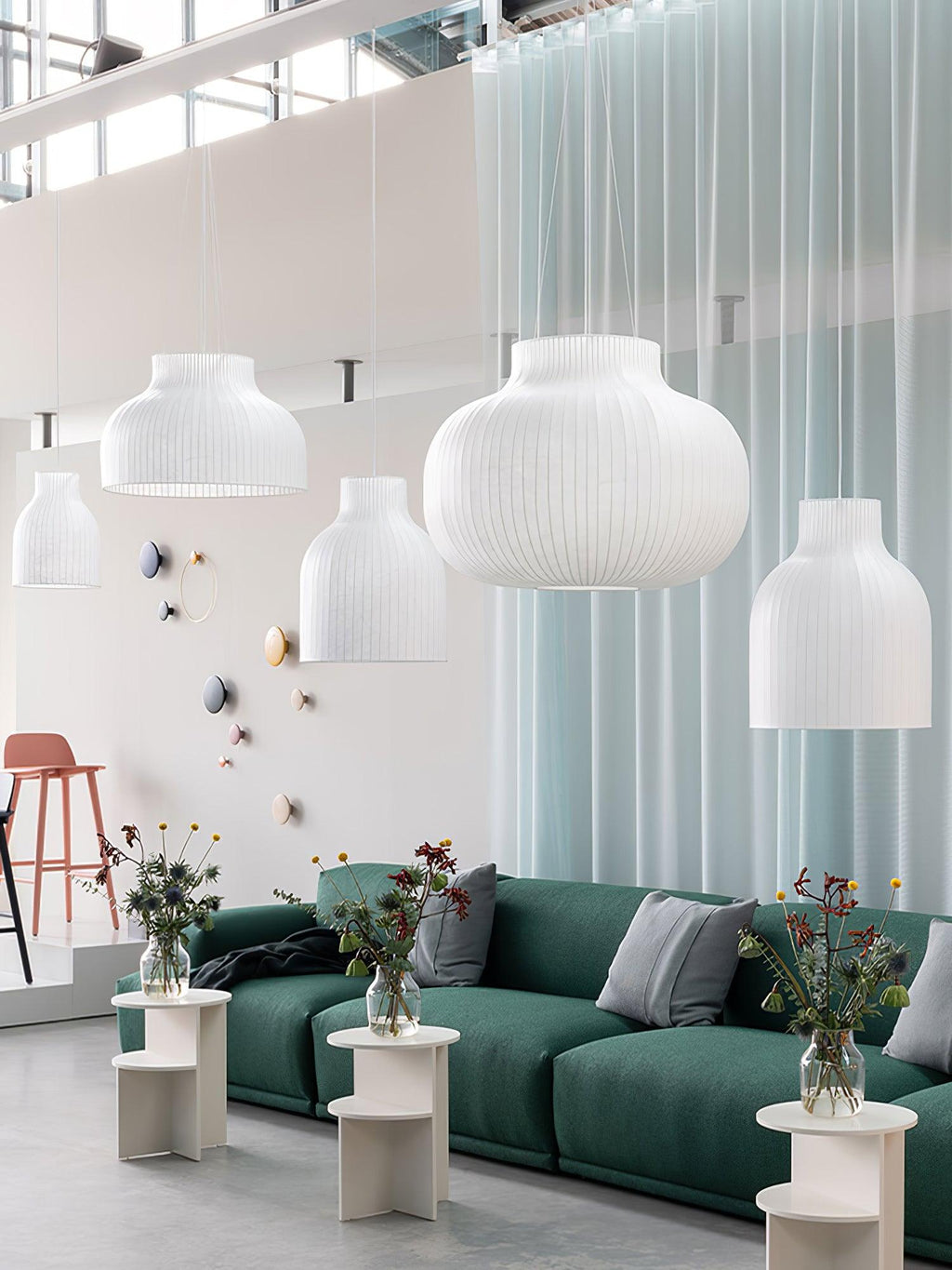 Brenenna Silk Pendant Light-Moonnatur