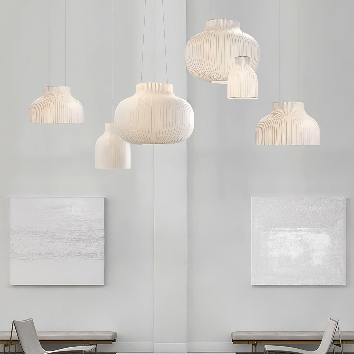 Brenenna Silk Pendant Light-Moonnatur