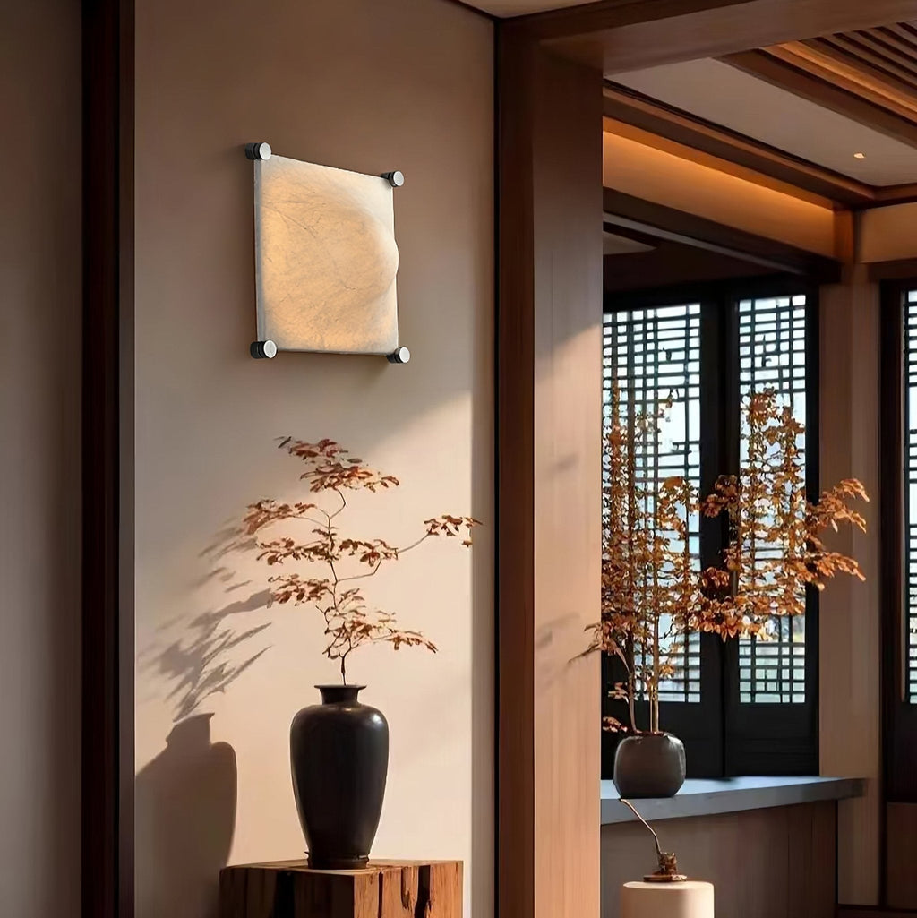 Enverina Silk Wall Light-Moonnatur