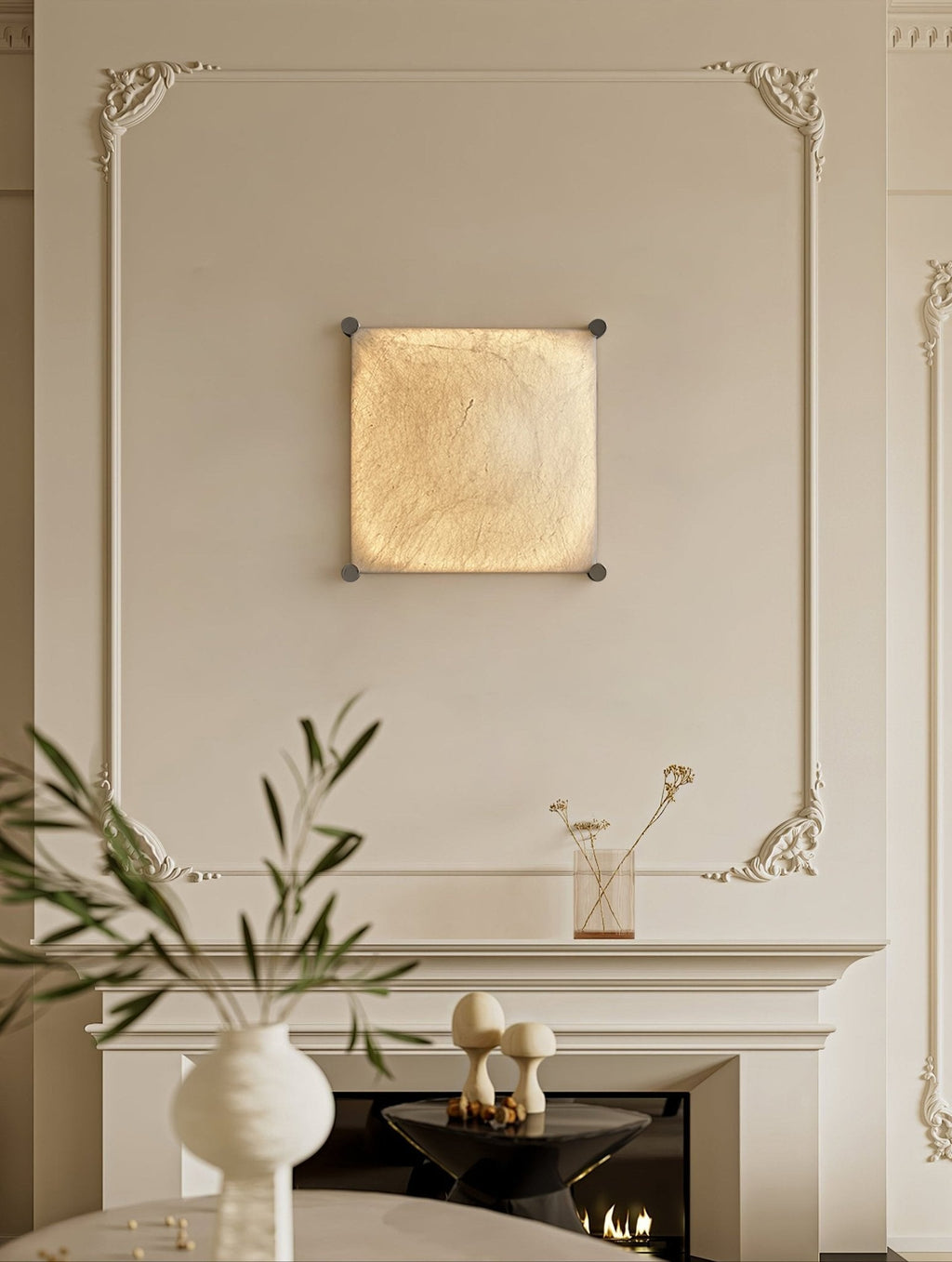 Enverina Silk Wall Light-Moonnatur