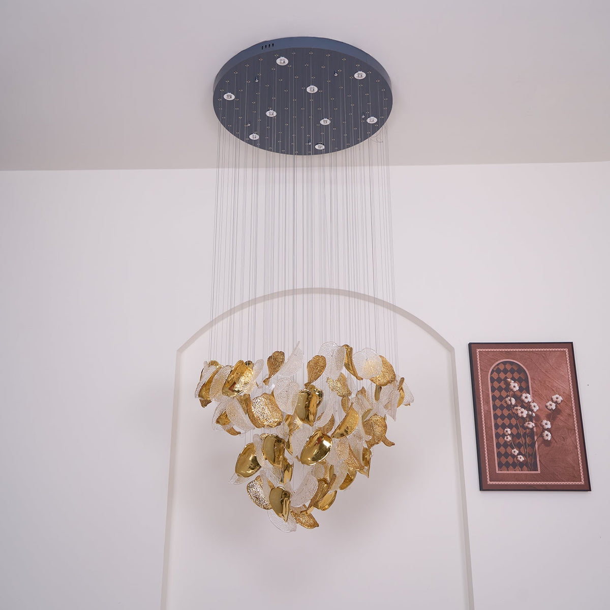 Helmira Glass Chandelier-Moonnatur