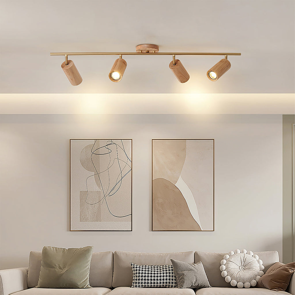 Savengrove Wood Ceiling Light-Moonnatur