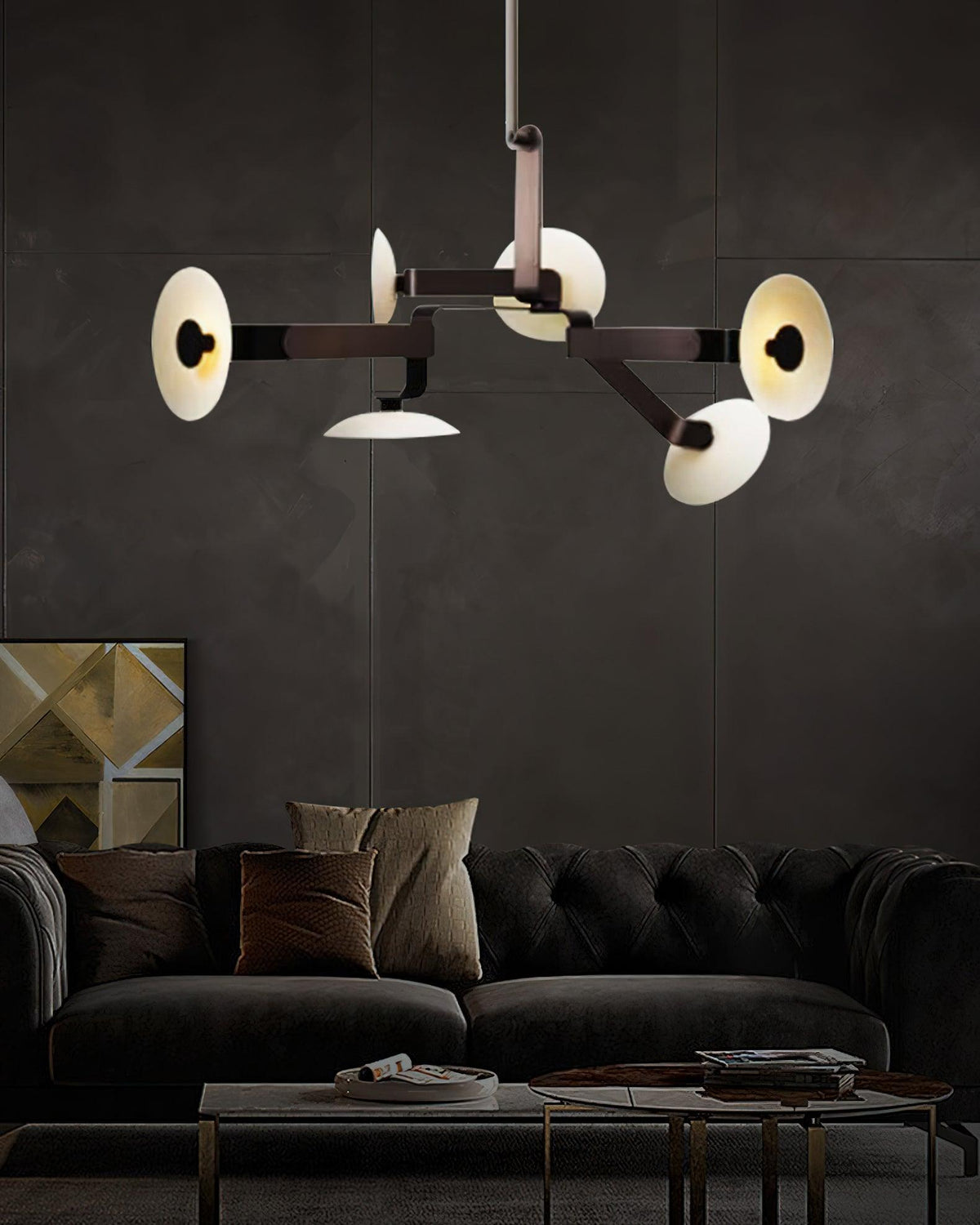Casterwren Iron Chandelier-Moonnatur