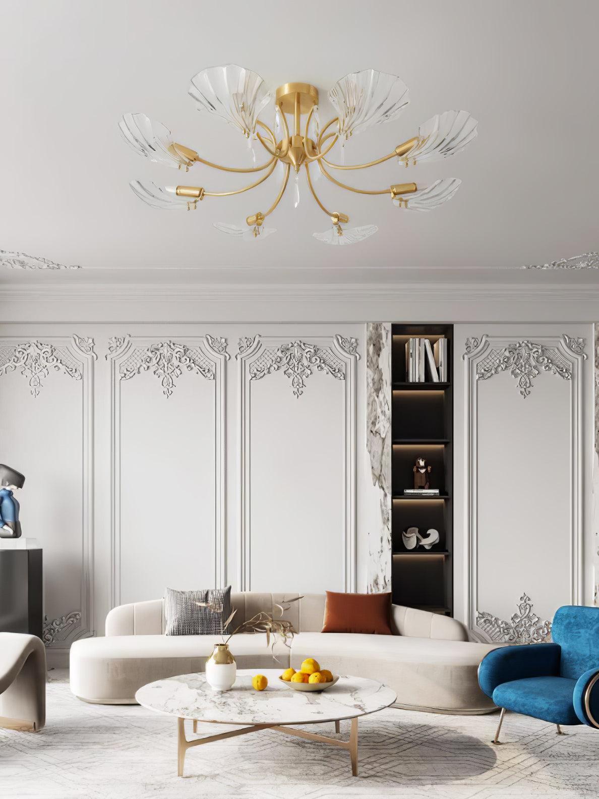 Torrenenis Glass Chandelier-Moonnatur