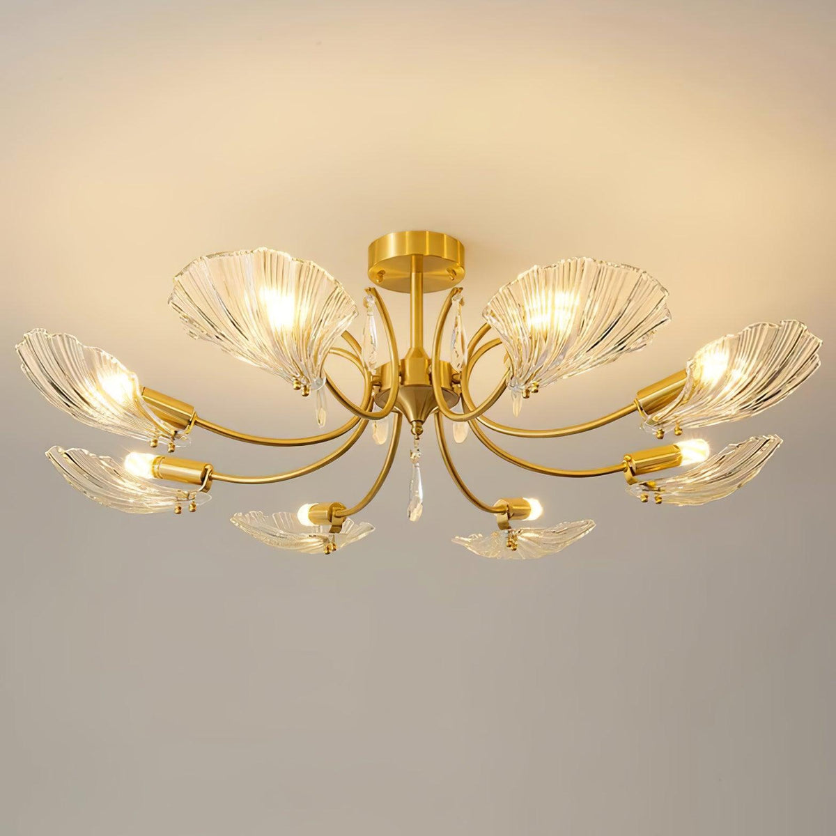 Torrenenis Glass Chandelier-Moonnatur