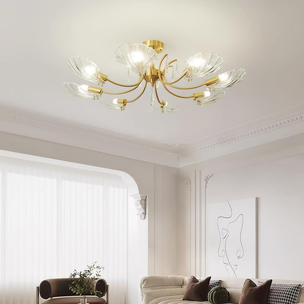 Torrenenis Glass Chandelier-Moonnatur