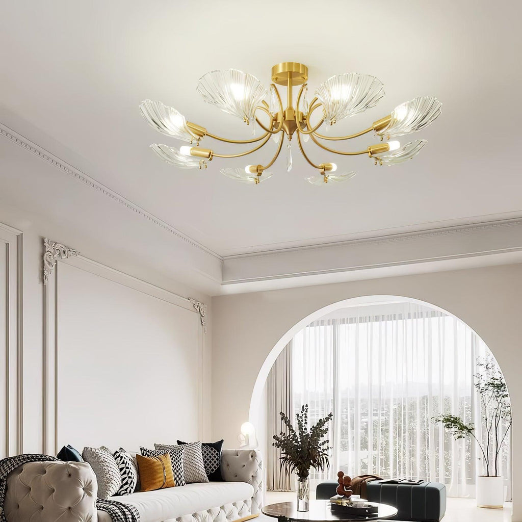 Torrenenis Glass Chandelier-Moonnatur
