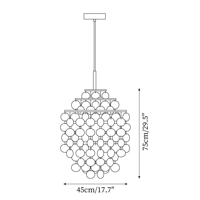 Erlenelyn Shell Chandelier-Moonnatur