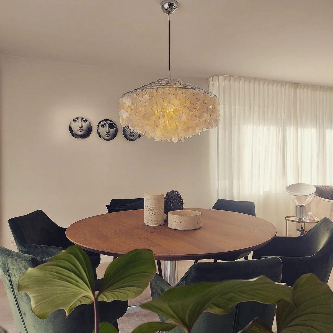Erlenelyn Shell Chandelier-Moonnatur