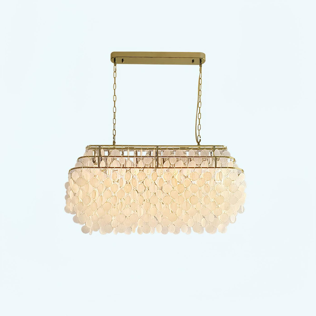 Erlenelyn Shell Chandelier-Moonnatur