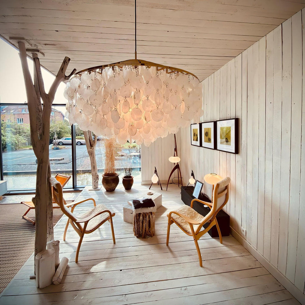 Erlenelyn Shell Chandelier-Moonnatur