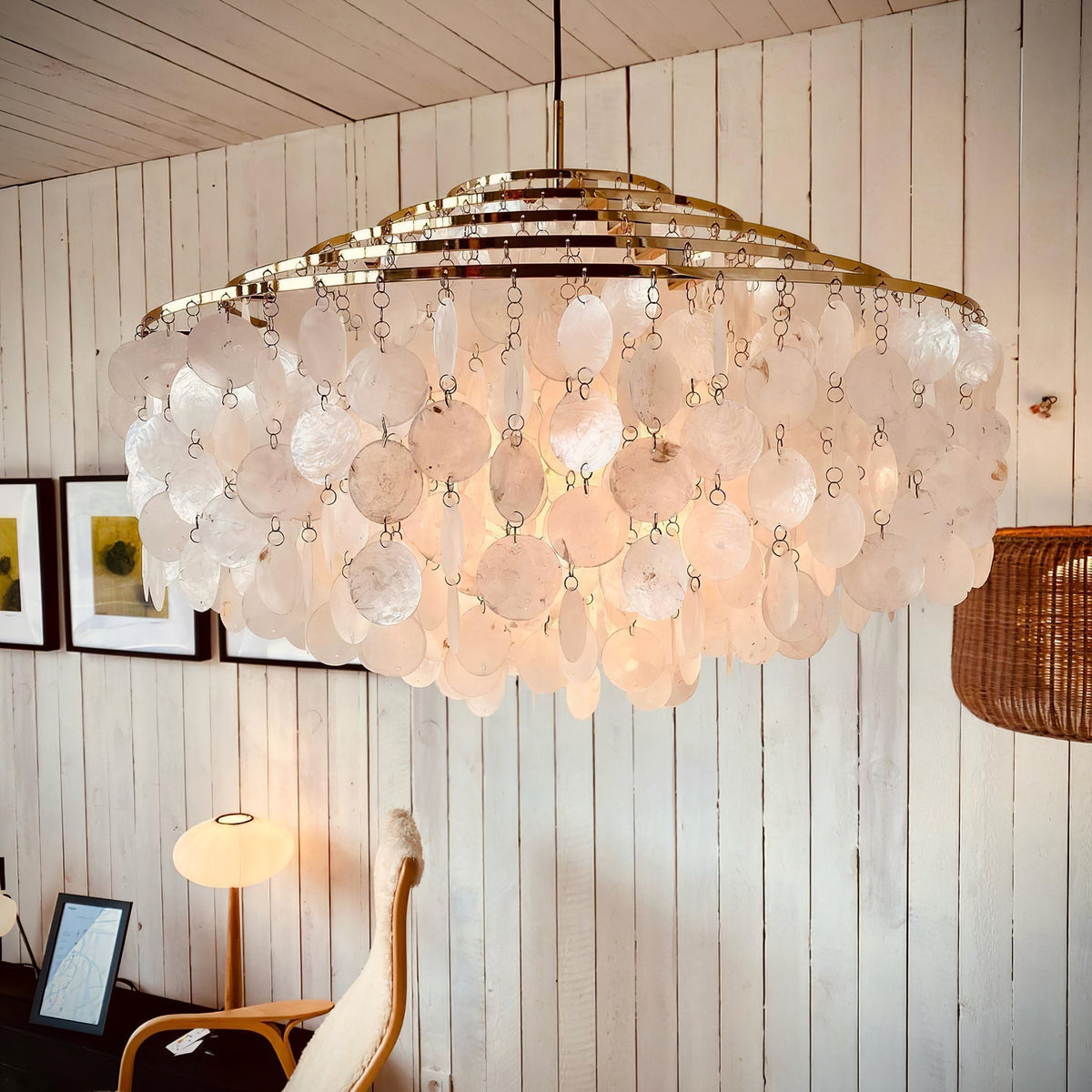 Ilmarelle Shell Chandelier-Moonnatur