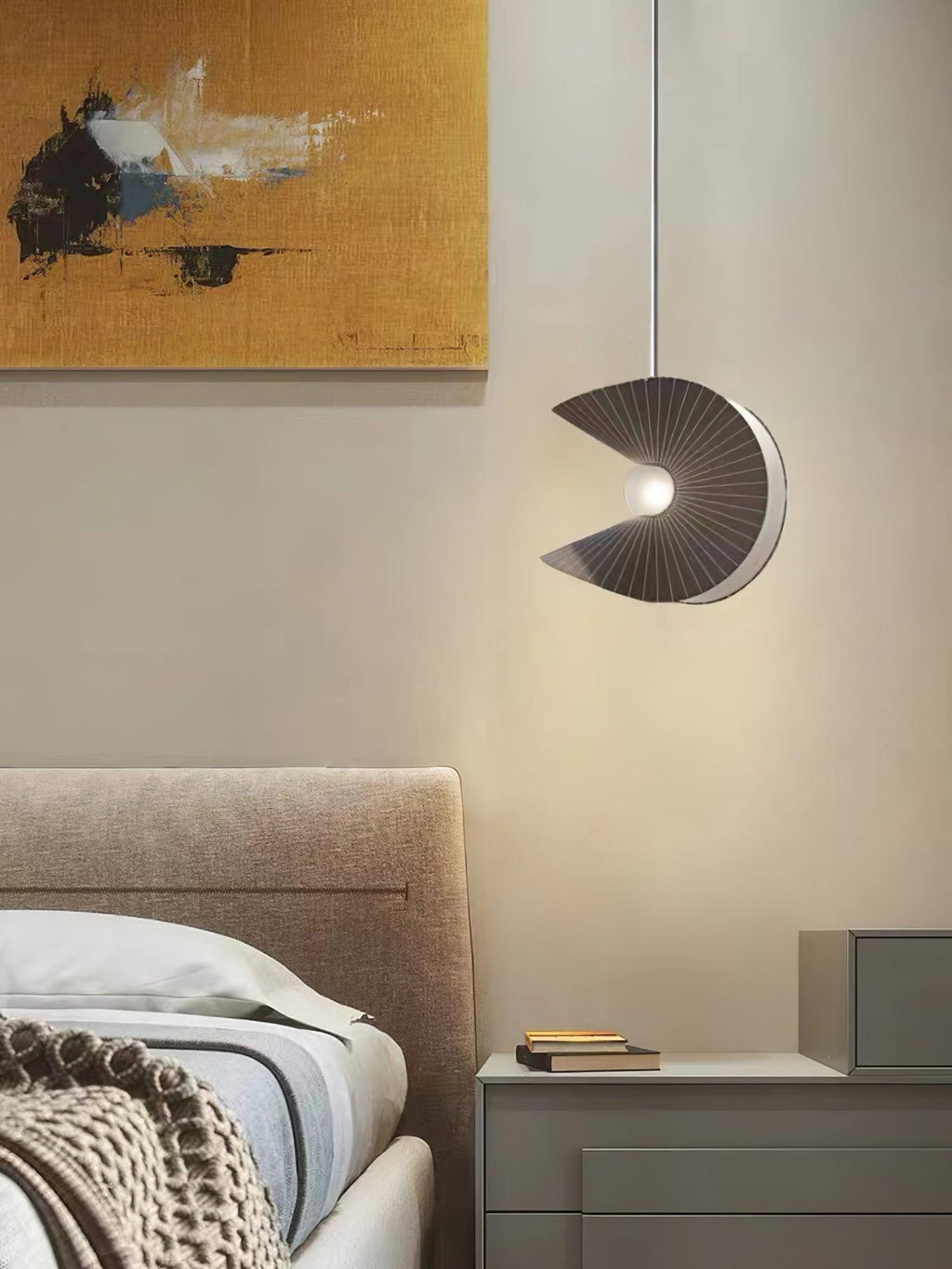 Carrowella Fabric Pendant Light-Moonnatur
