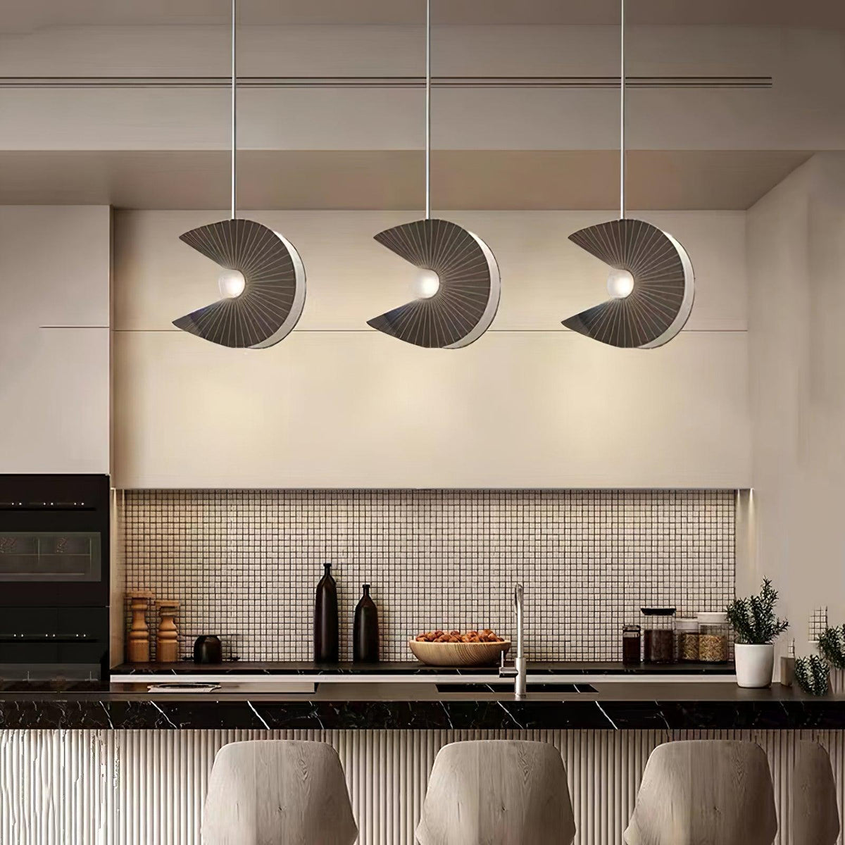 Carrowella Fabric Pendant Light-Moonnatur