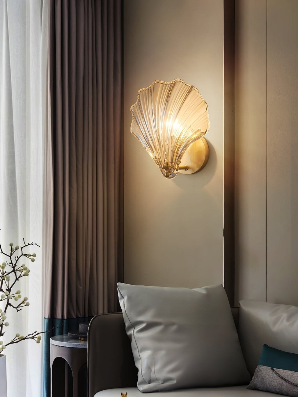 Morlave Glass Wall Lamp-Moonnatur