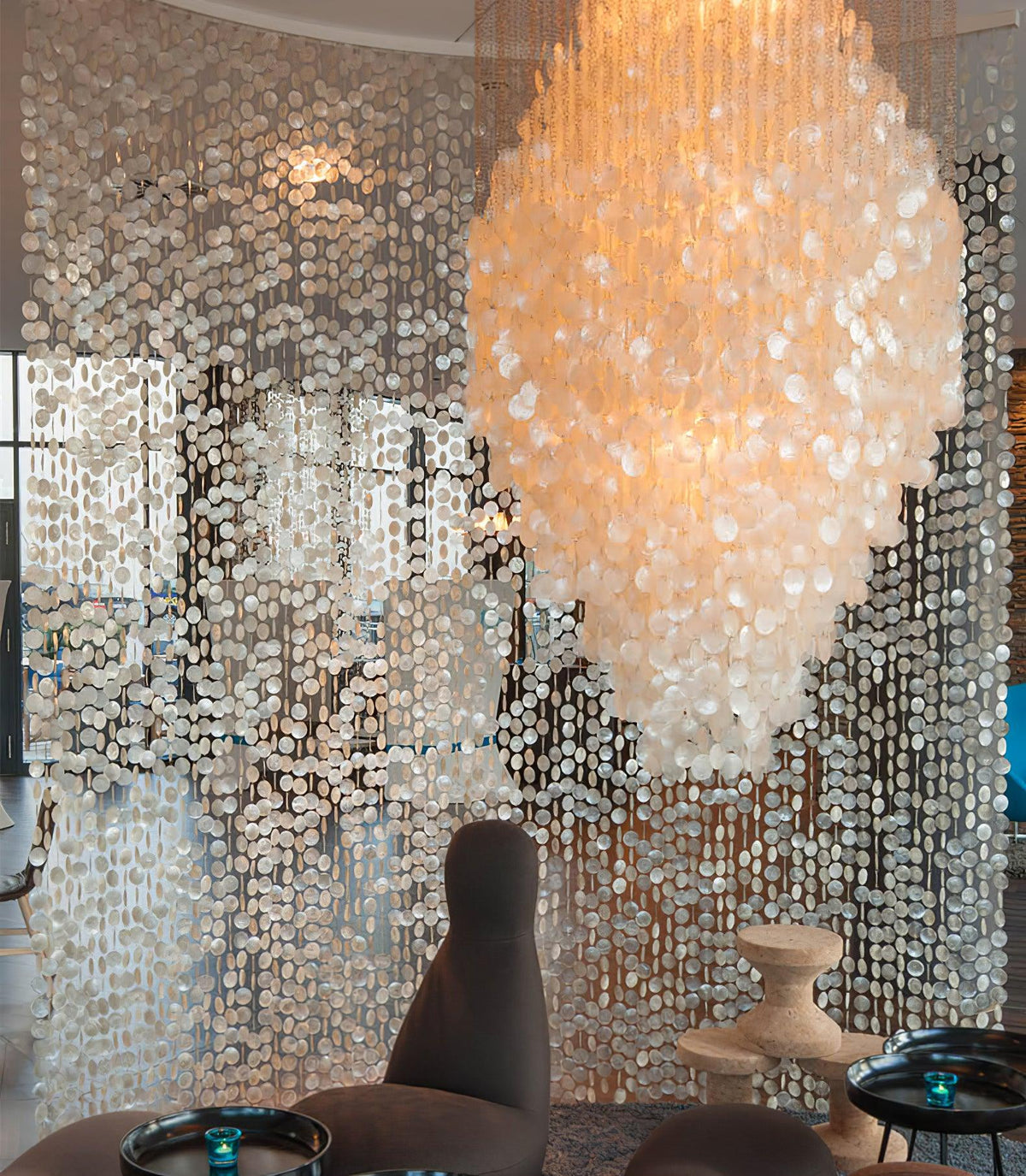 Valenella Shell Pendant Light-Moonnatur