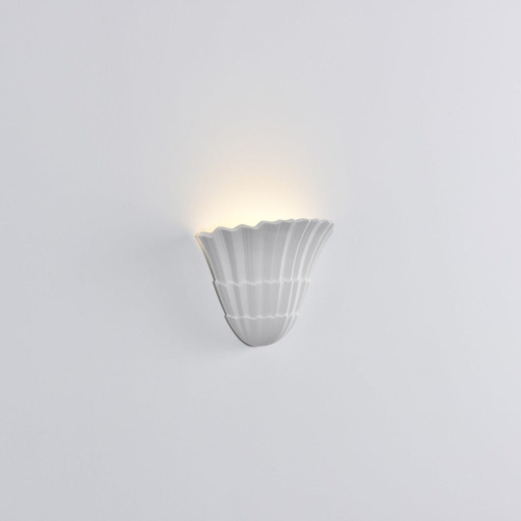 Ainswell Plaster Wall Light-Moonnatur