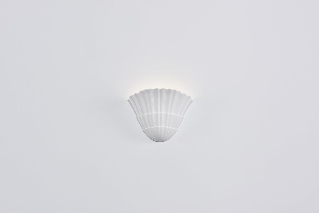 Ainswell Plaster Wall Light-Moonnatur
