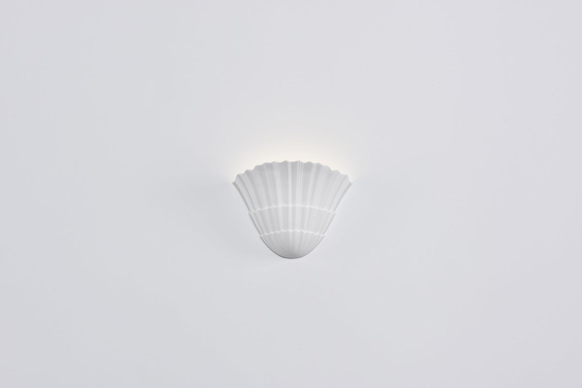 Ainswell Plaster Wall Light-Moonnatur
