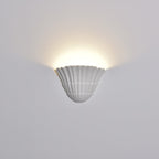 Ainswell Plaster Wall Light-Moonnatur
