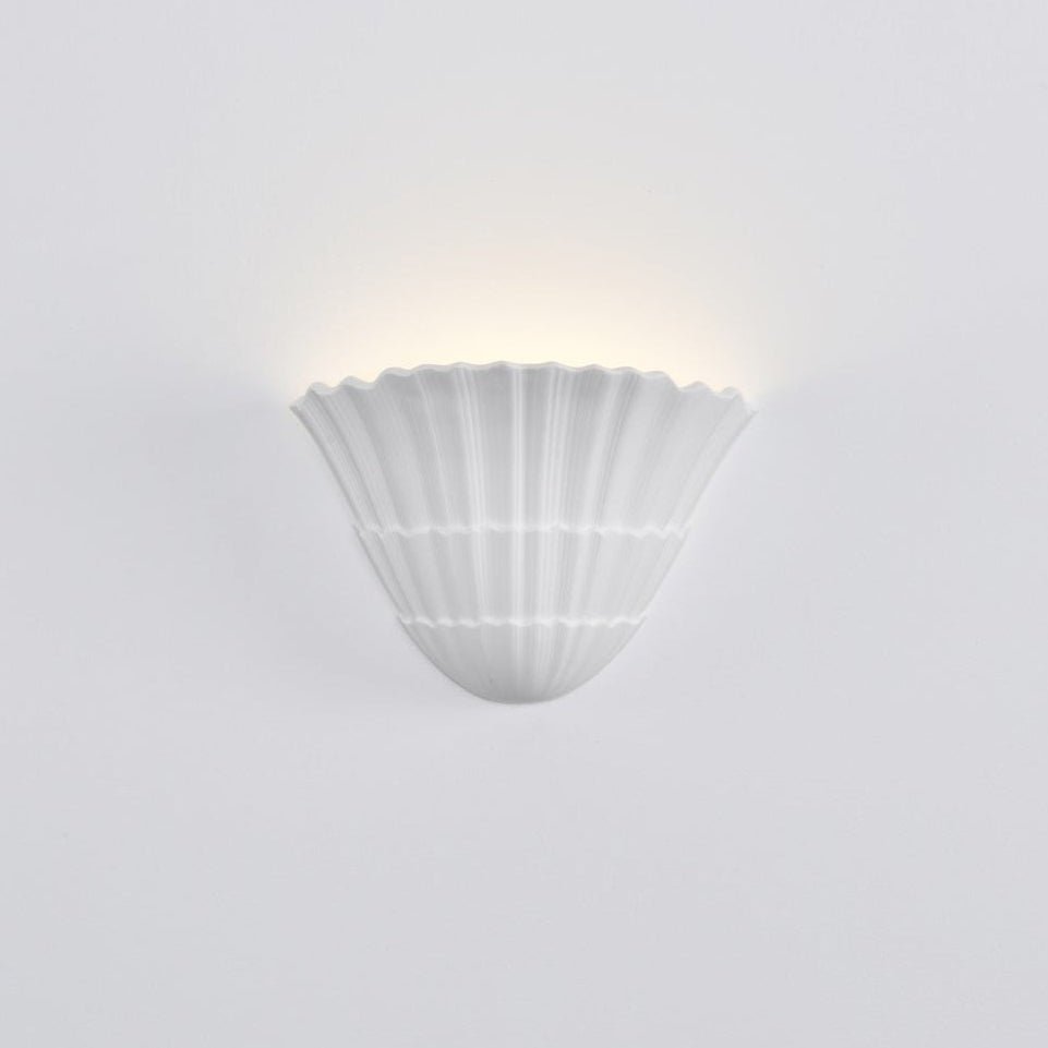 Ainswell Plaster Wall Light-Moonnatur