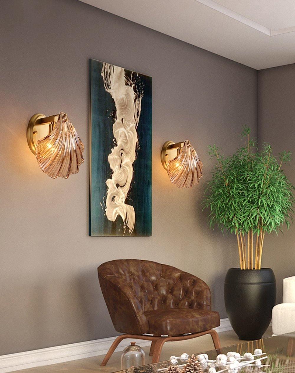 Morlave Glass Wall Lamp-Moonnatur