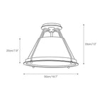 Hildenhaven Fabric Ceiling Light-Moonnatur