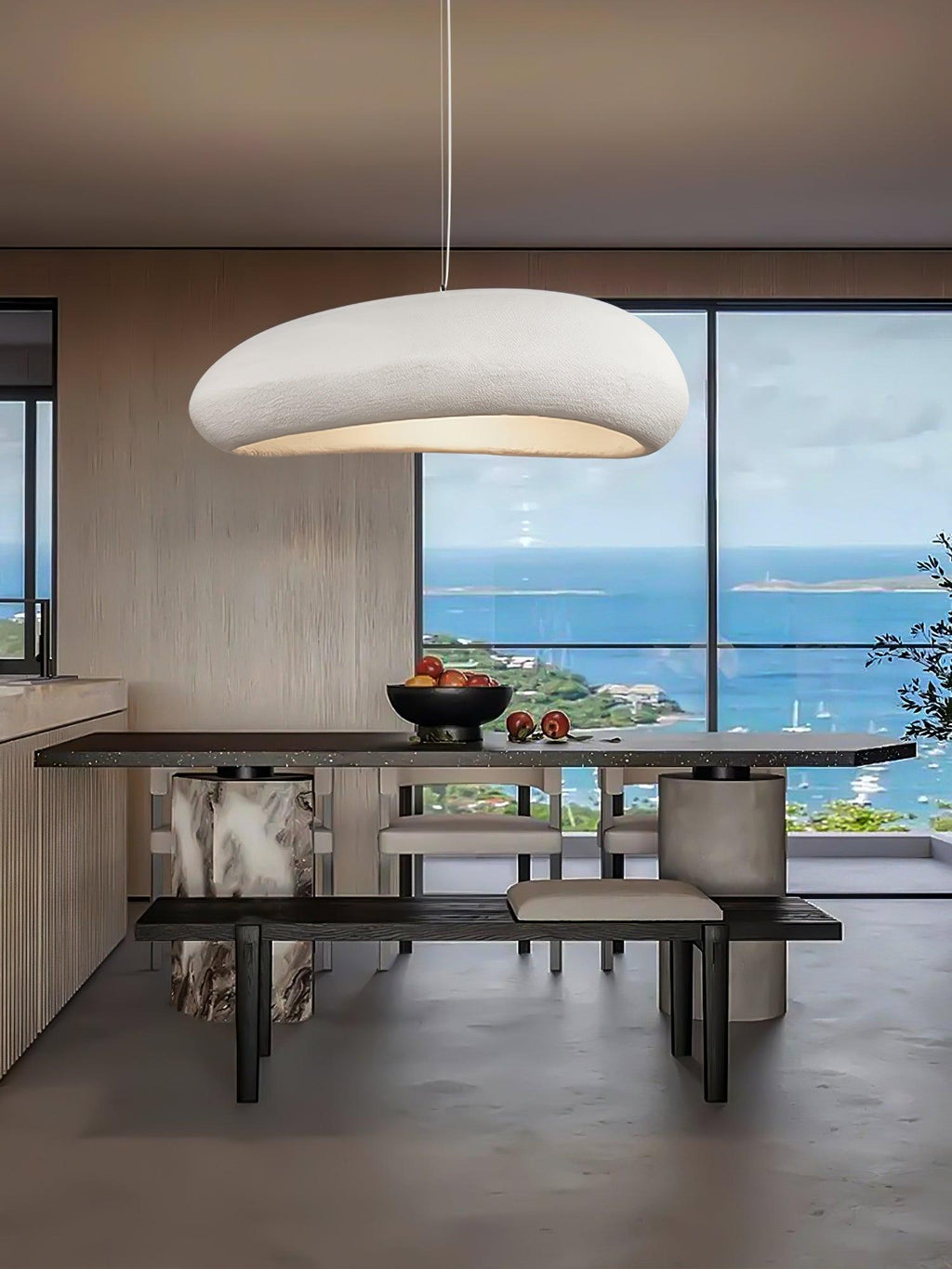 Falaris Polystyrene Pendant Light-Moonnatur