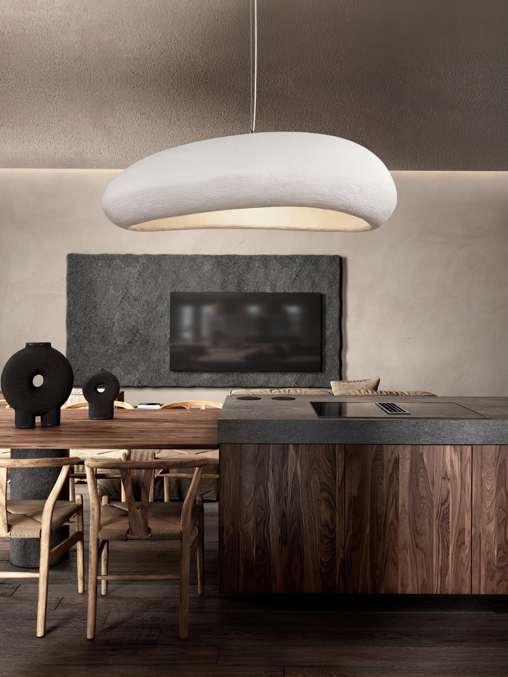 Falaris Polystyrene Pendant Light-Moonnatur