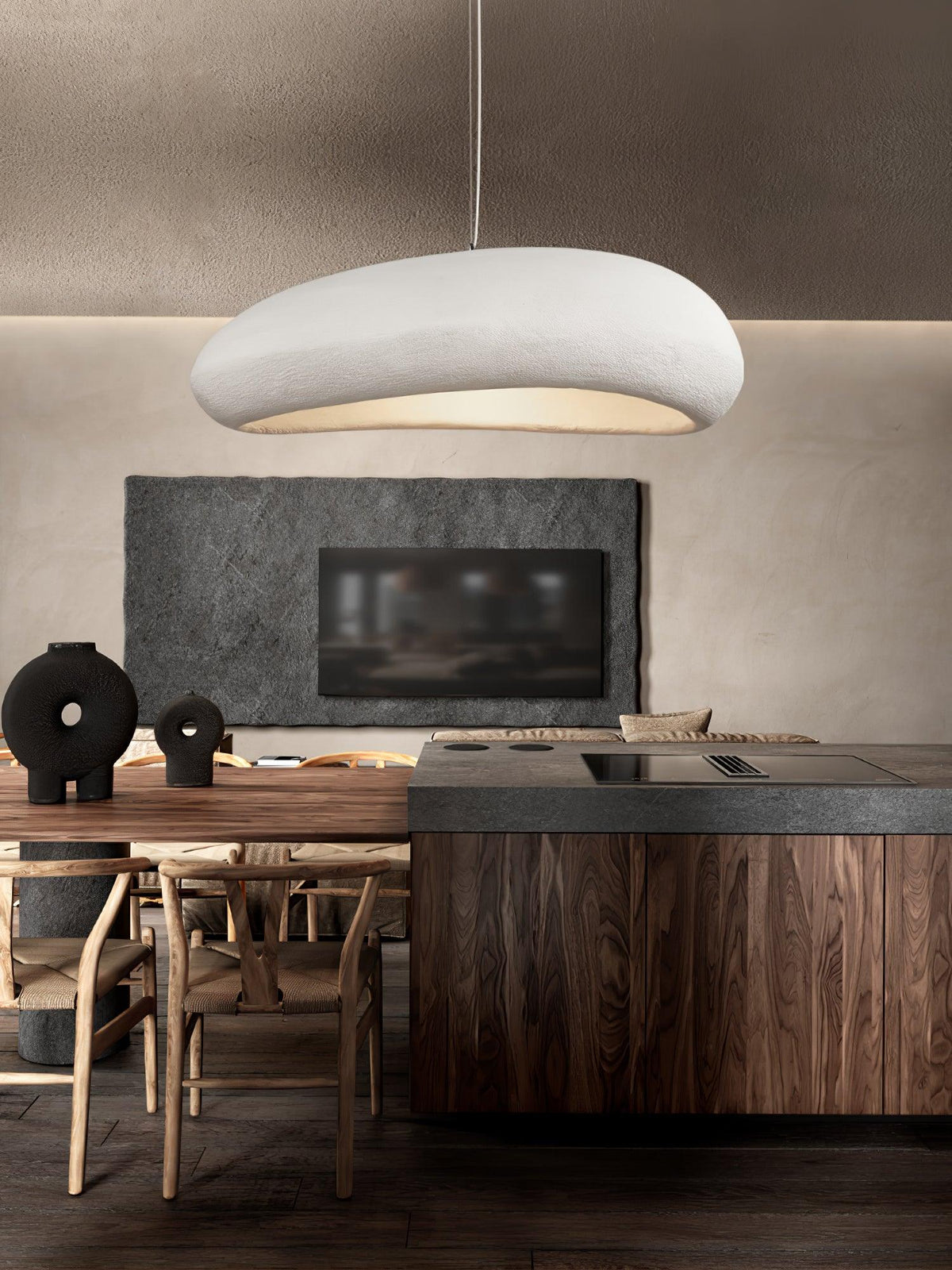 Falaris Polystyrene Pendant Light-Moonnatur