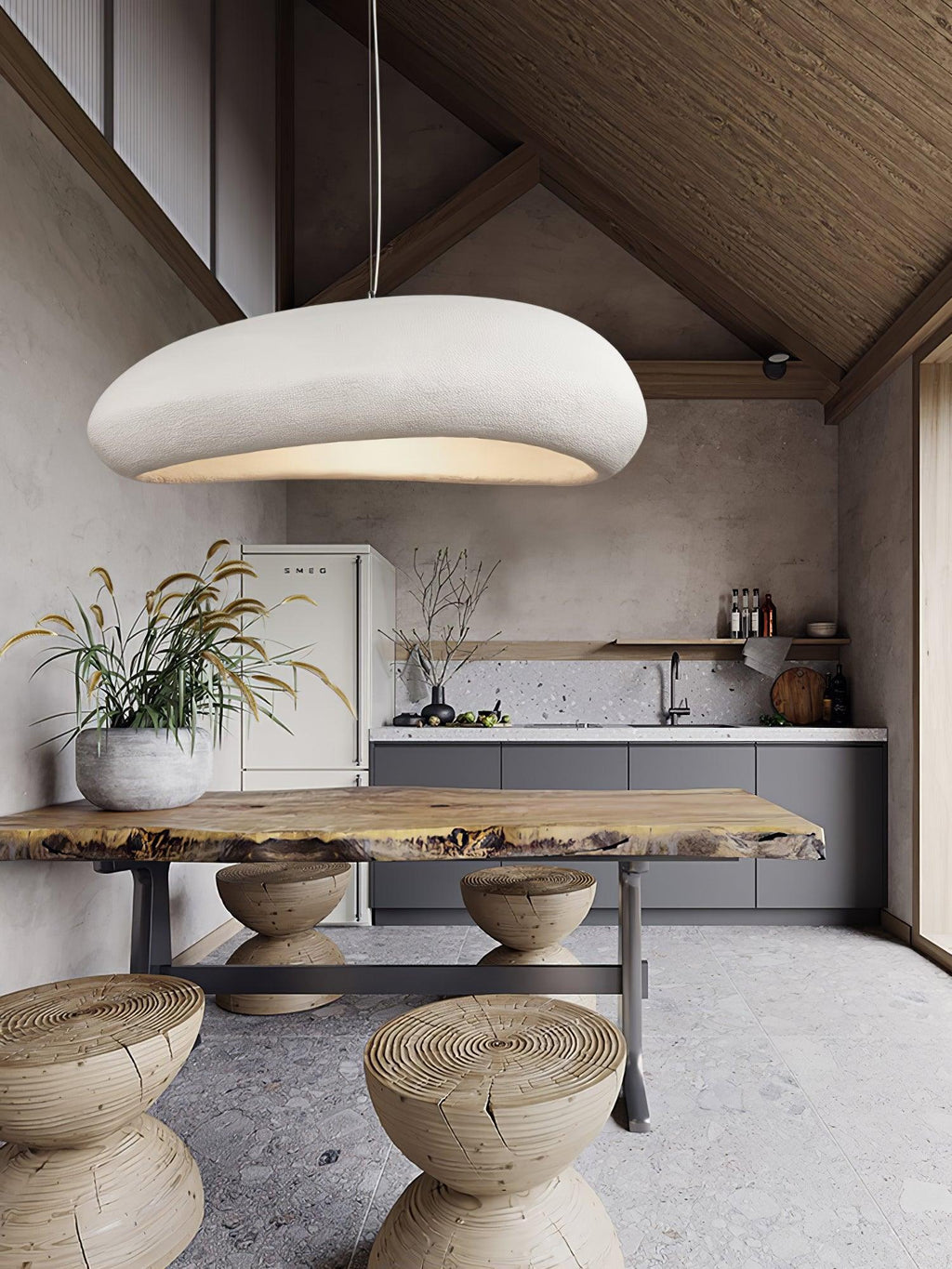 Falaris Polystyrene Pendant Light-Moonnatur
