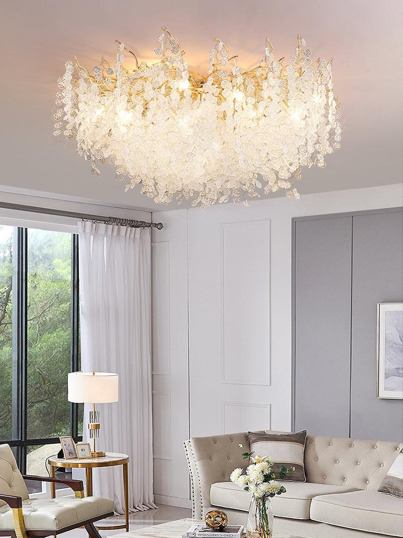Bellerune Glass Ceiling Light-Moonnatur