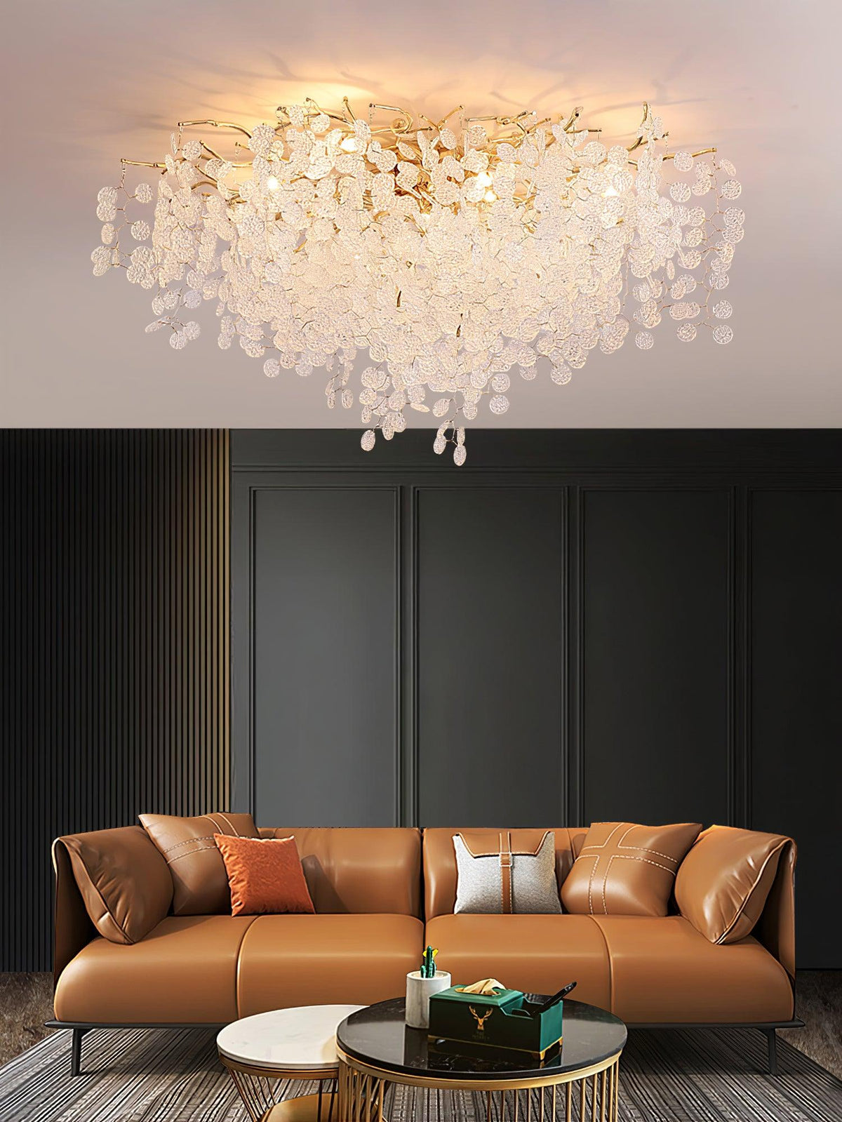 Bellerune Glass Ceiling Light-Moonnatur