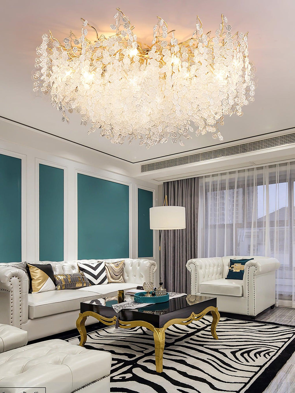 Bellerune Glass Ceiling Light-Moonnatur