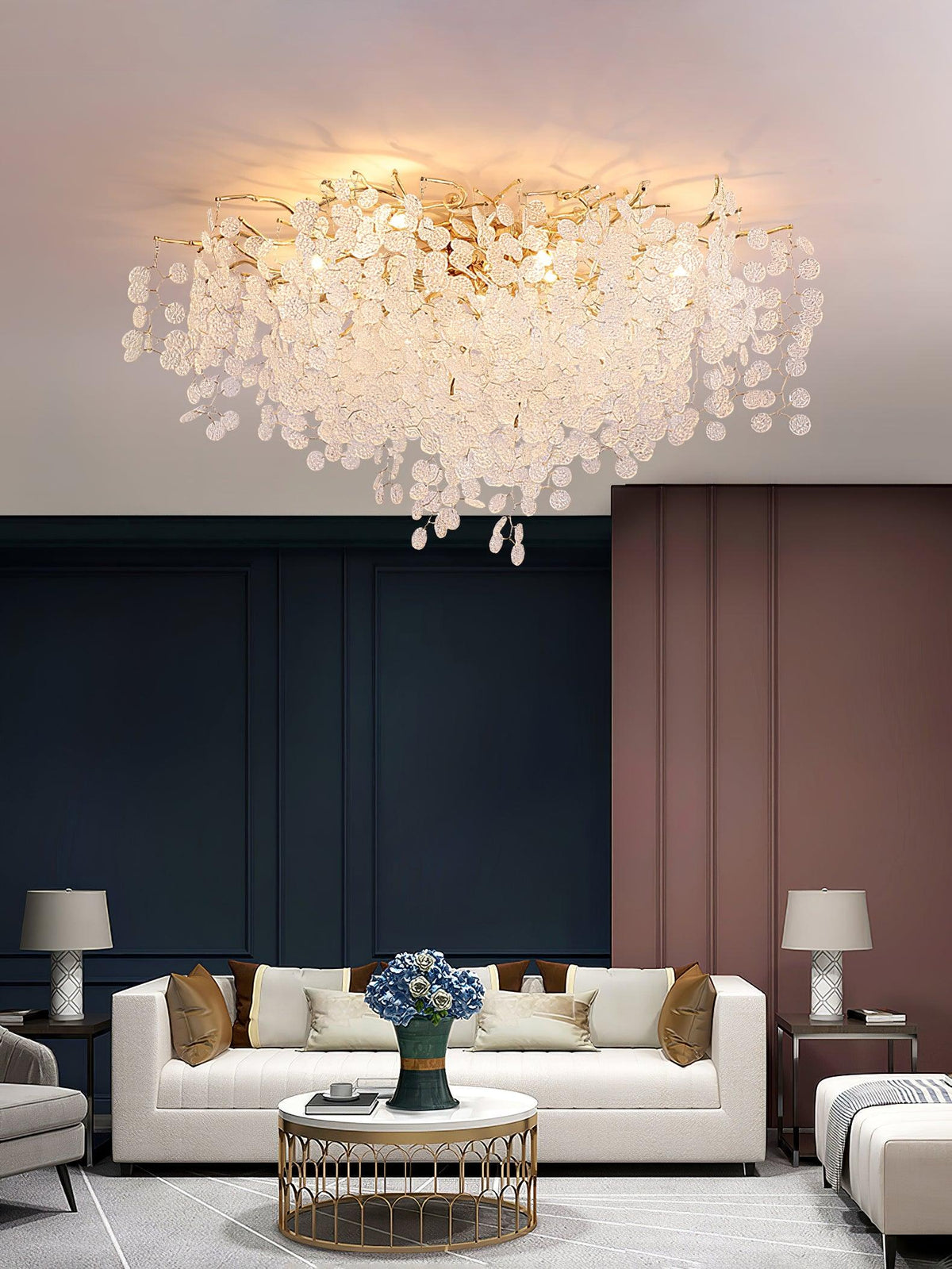 Bellerune Glass Ceiling Light-Moonnatur